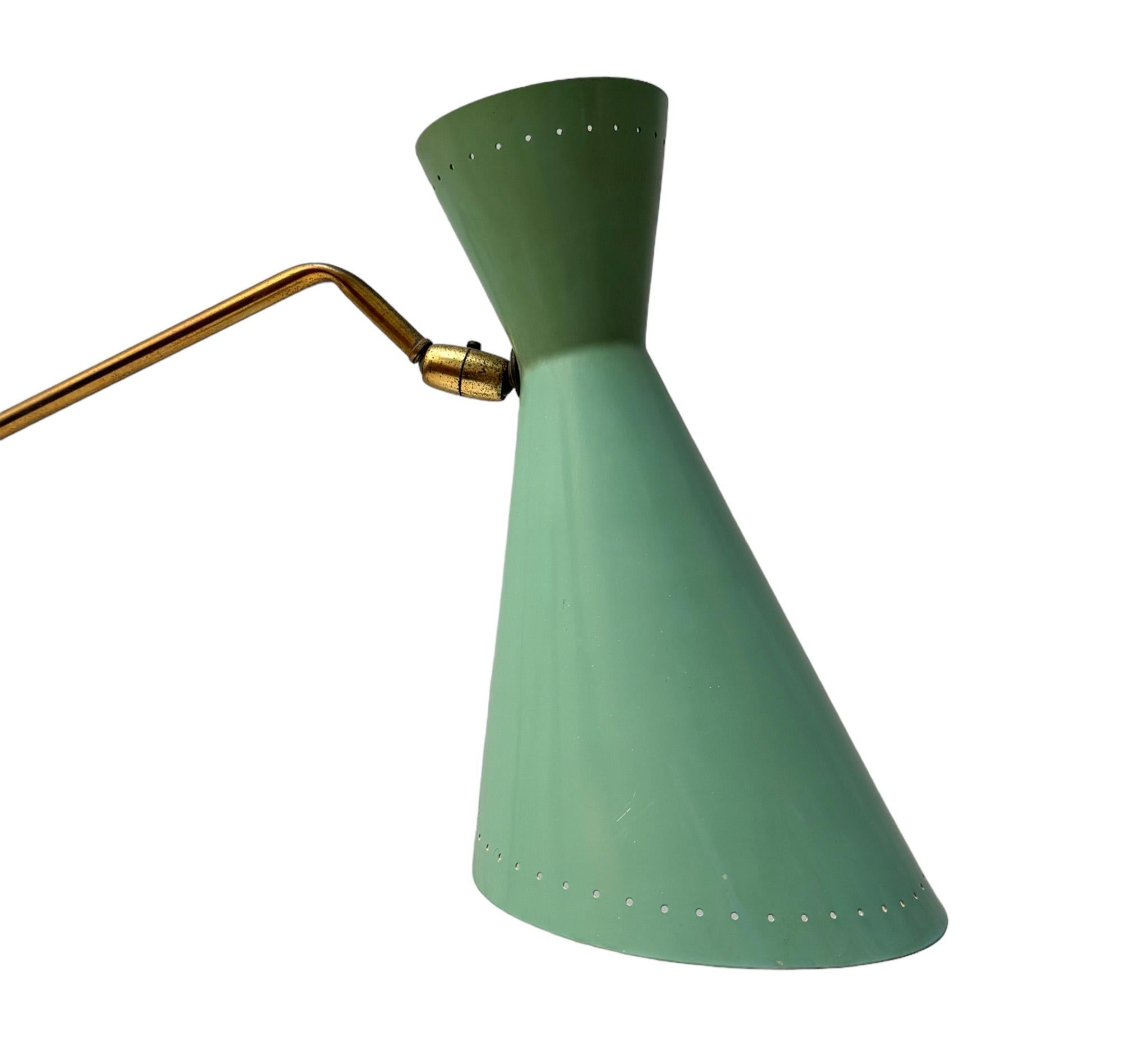 Lámpara de pie Triënnale, moderna de mediados de siglo, de J.J.M. Hoogervorst para Anvia, años 50 Metal en venta