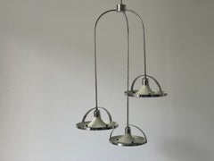 Mid-Century Modern Triple Shade Ceiling Lamp by Reggiani, 1960s, Italy