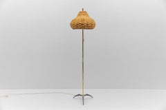 Mid-Century Modern Tripod Brass Floor Lamp, 1950s Italy