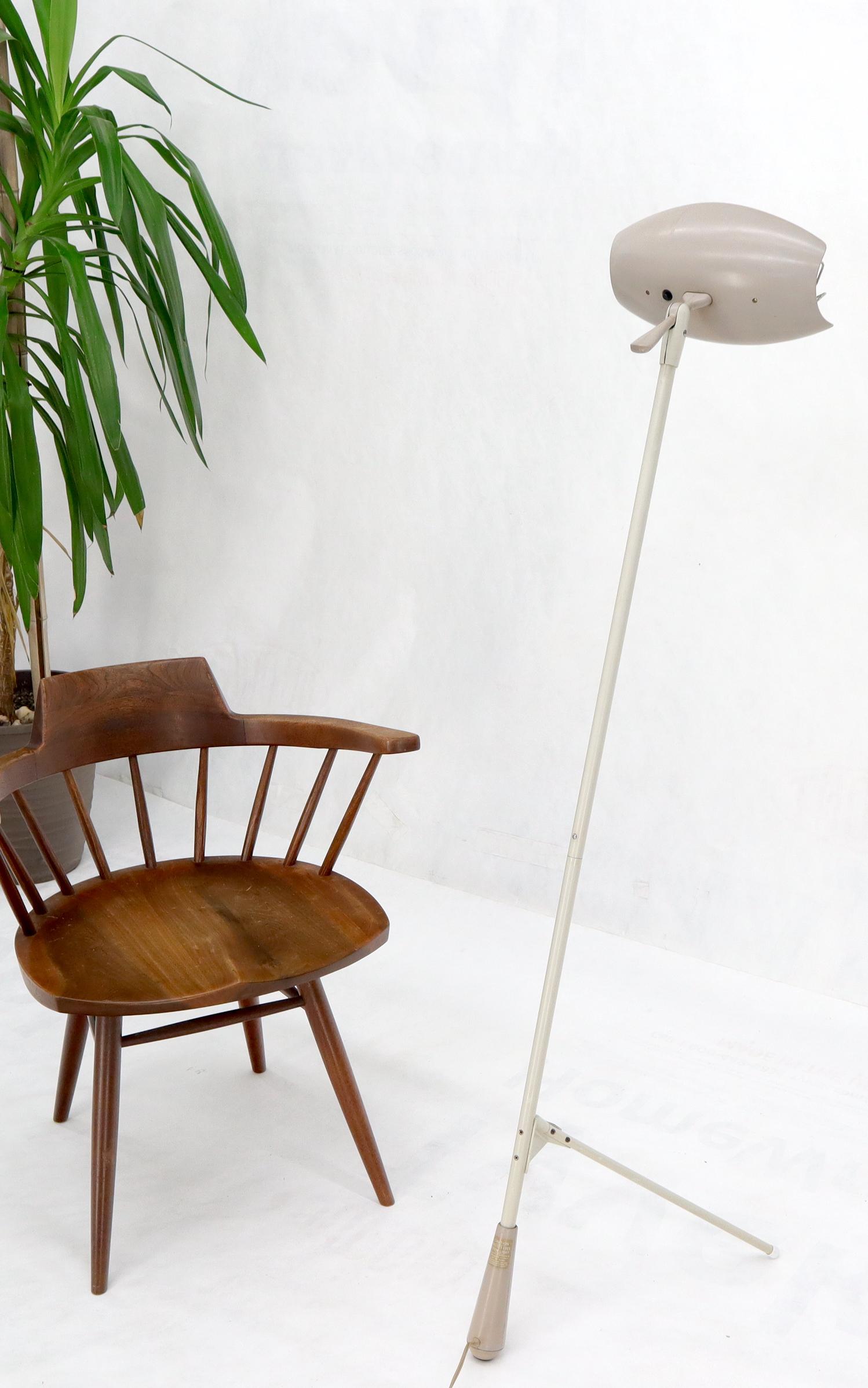 Mid-Century Modern Tripod Stand Unusual Floor Heat Solar Quartz Lamp by Bikini For Sale 8