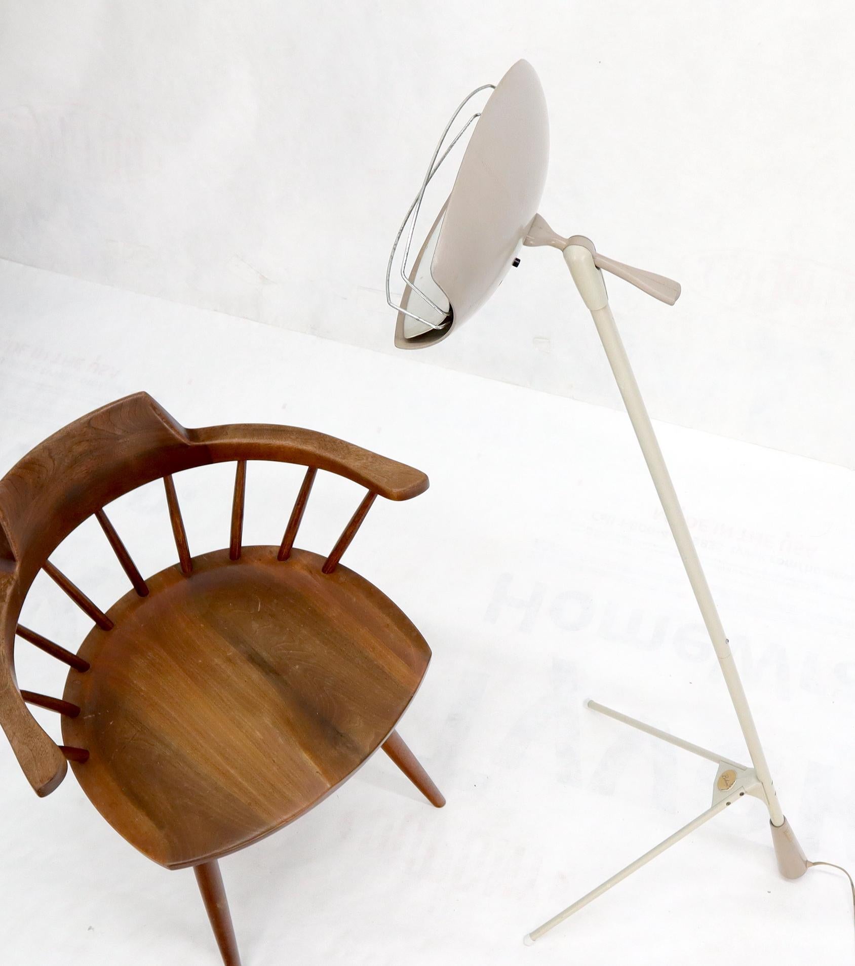 Mid-Century Modern Tripod Stand Unusual Floor Heat Solar Quartz Lamp by Bikini For Sale 9