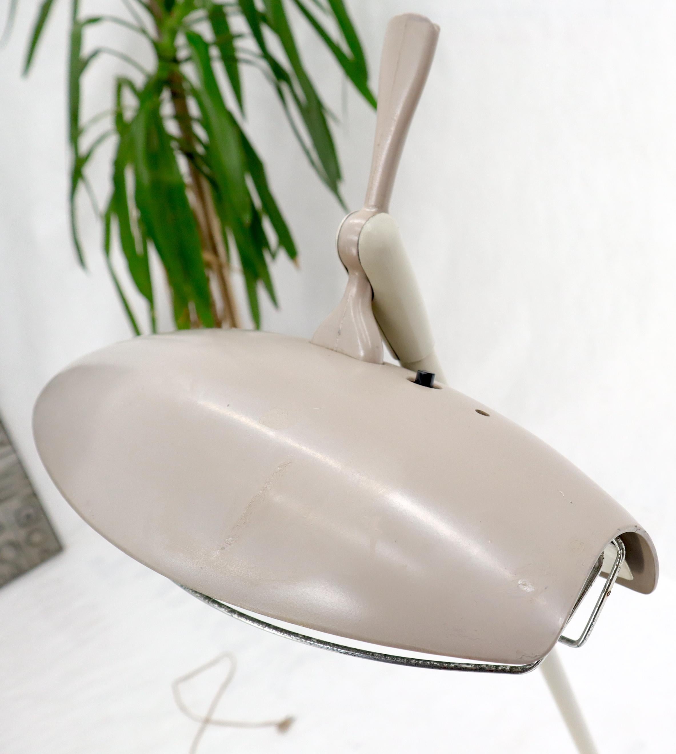 Mid-Century Modern Tripod Stand Unusual Floor Heat Solar Quartz Lamp by Bikini For Sale 1