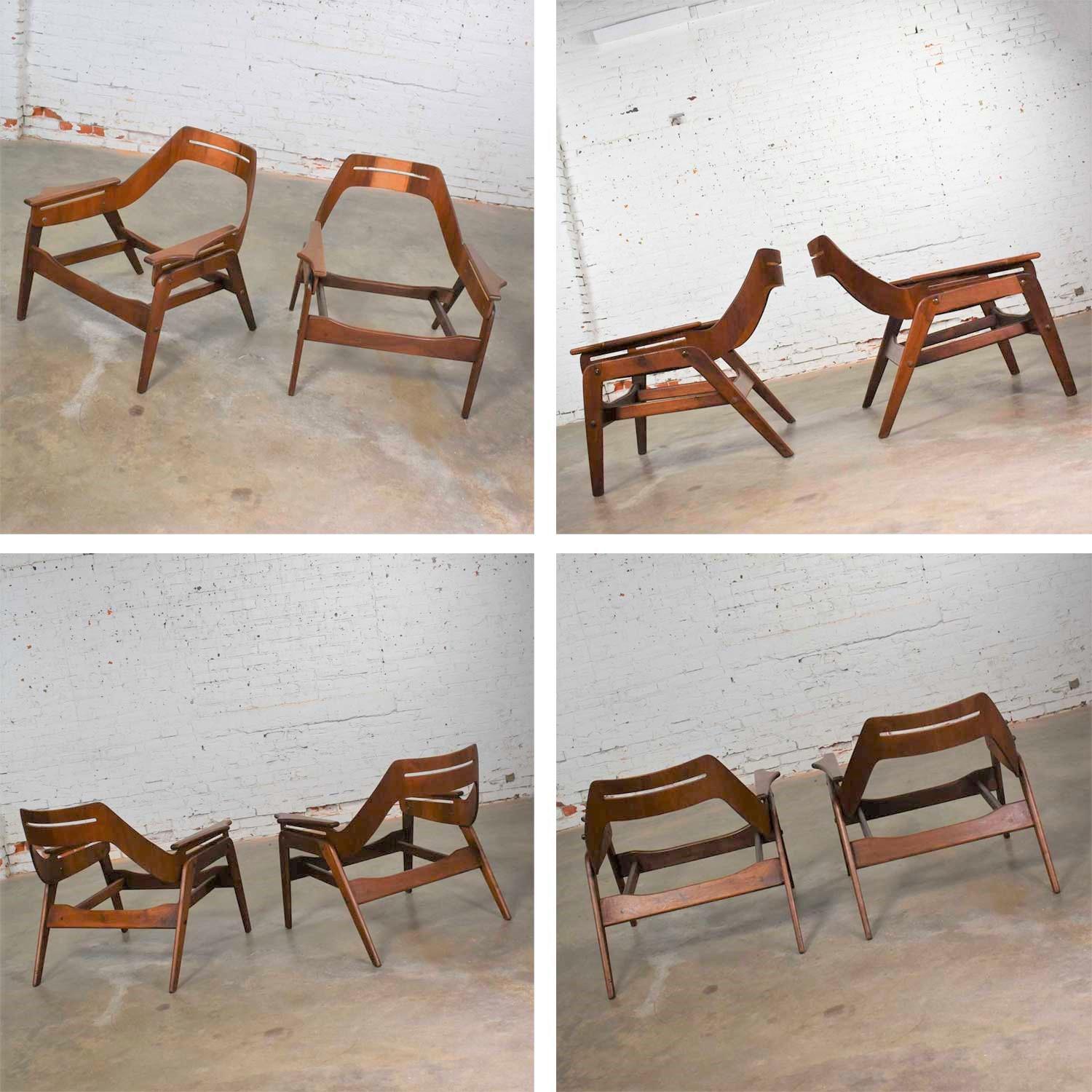Mid-Century Modern Triumph I Sling Chairs by Jerry Johnson for Charlton a Pair 4