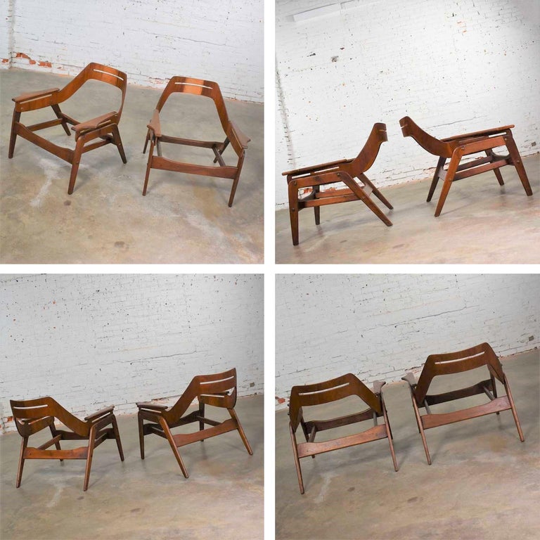 Mid Century Modern Triumph I Sling Chairs By Jerry Johnson For Charlton A Pair At 1stdibs