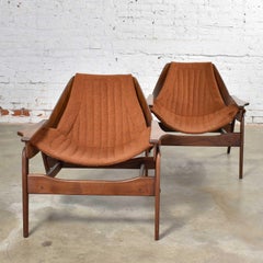 Mid-Century Modern Triumph I Sling Chairs by Jerry Johnson for Charlton a Pair