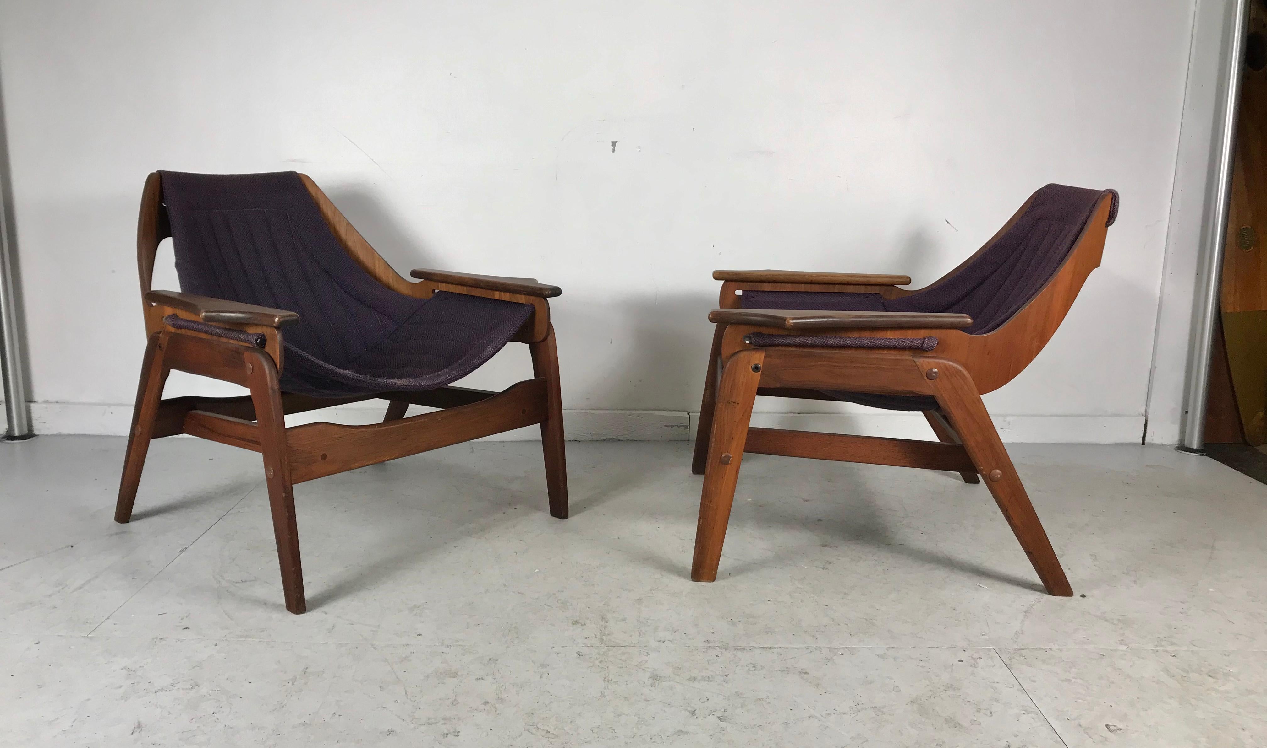 Mid-20th Century Mid-Century Modern Triumph I Sling Chairs by Jerry Johnson for Charlton