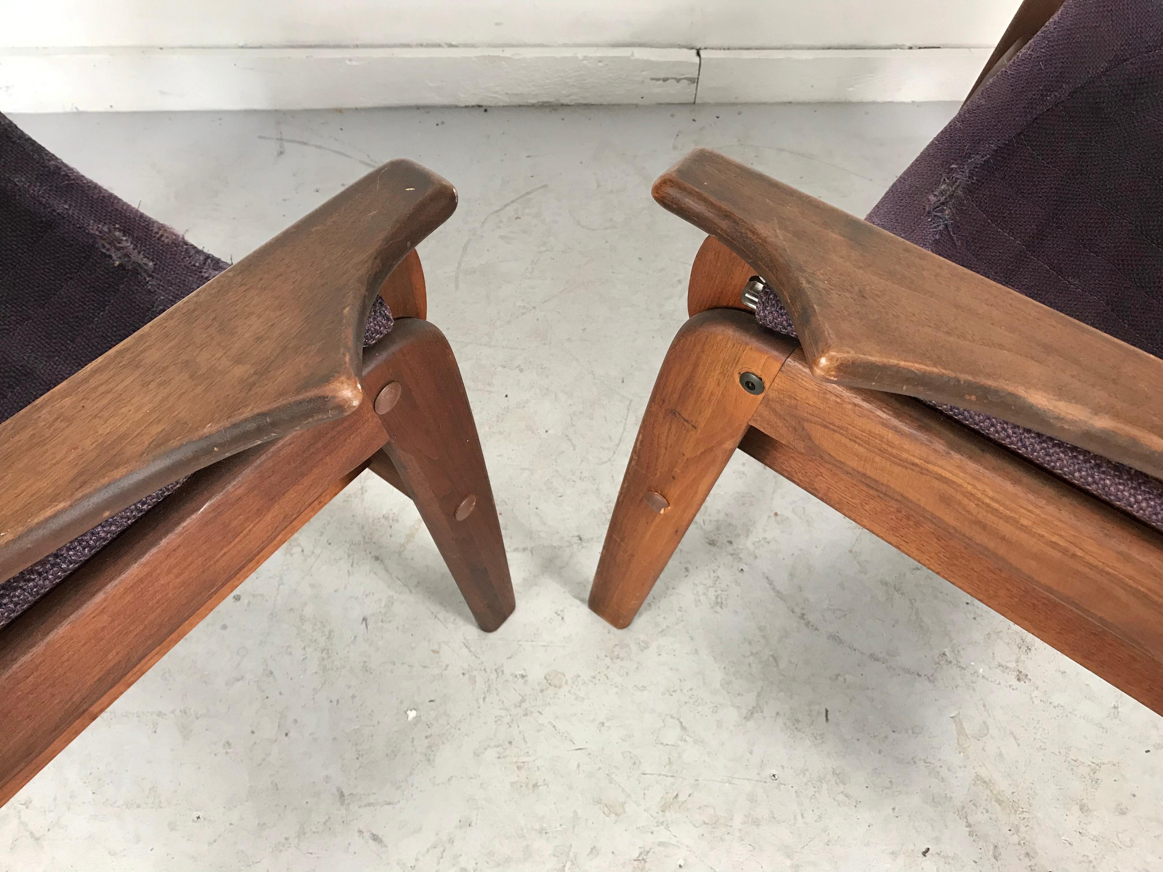 Fabric Mid-Century Modern Triumph I Sling Chairs by Jerry Johnson for Charlton