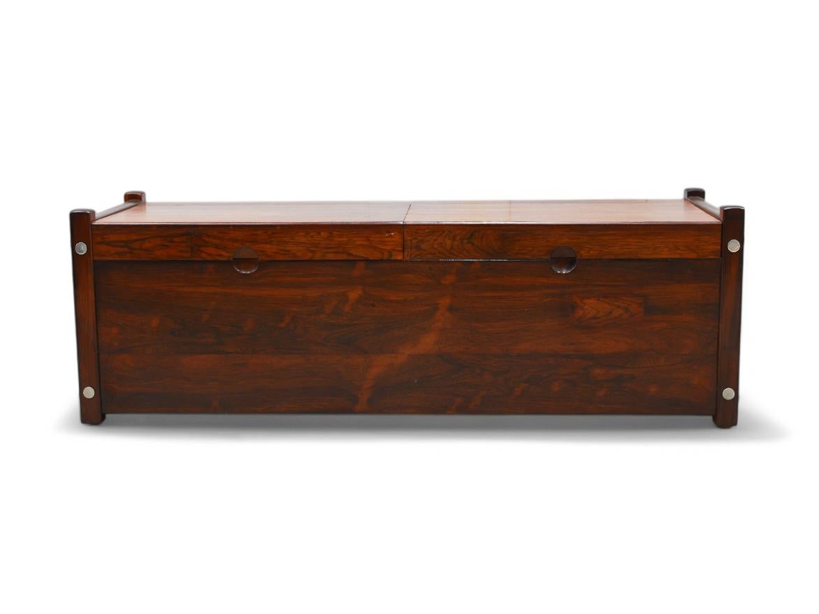 Brazilian Mid-Century Modern Trunk Model “Sabara” in Hardwood by Sergio Rodrigues, 1965 For Sale