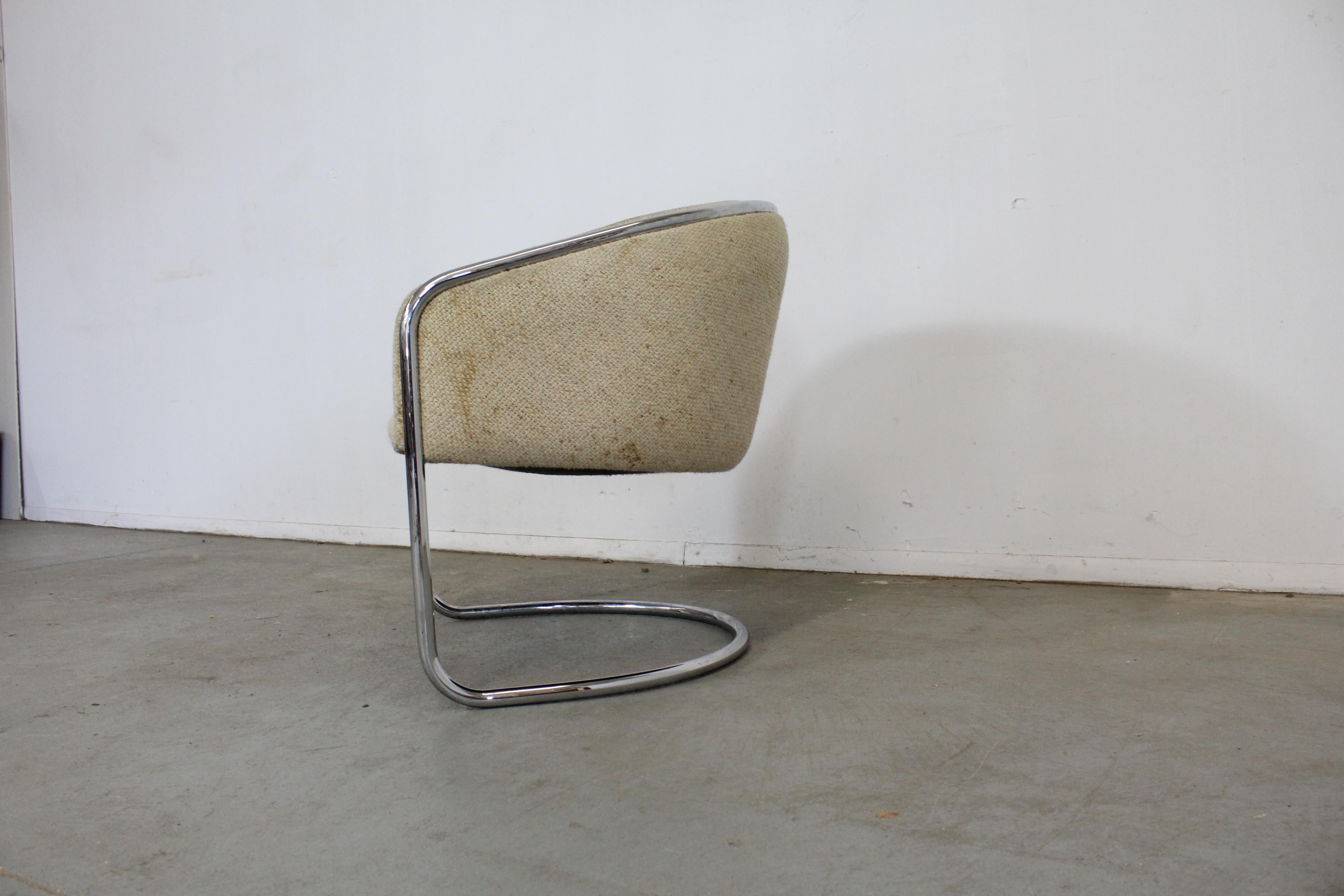 mid century modern chrome chairs