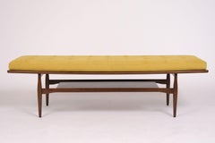 Mid-Century Modern Tufted Bench