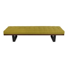 Mid-Century Modern Tufted Bench