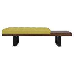 Mid-Century Modern Tufted Bench