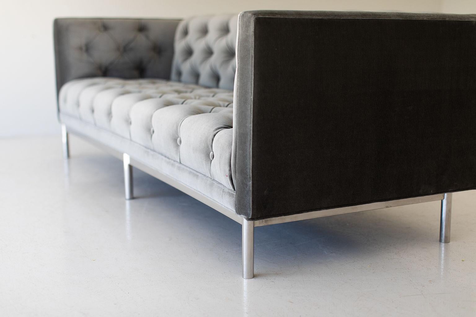 Mid-Century Modern Tufted Sofa 2