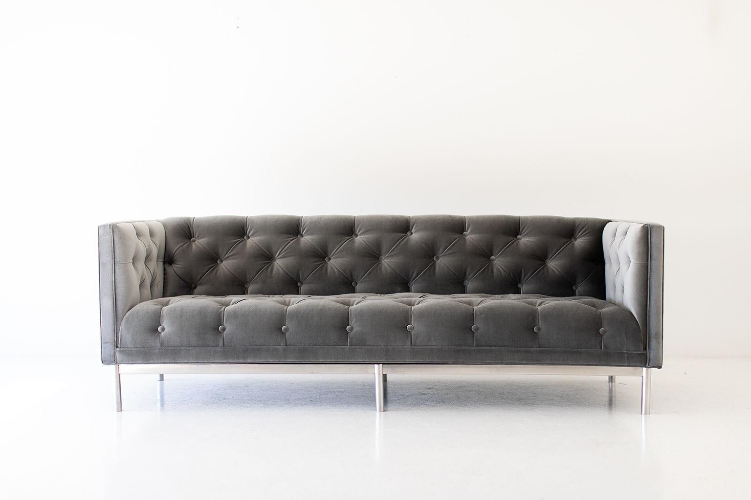 Mid-Century Modern Tufted Sofa 3