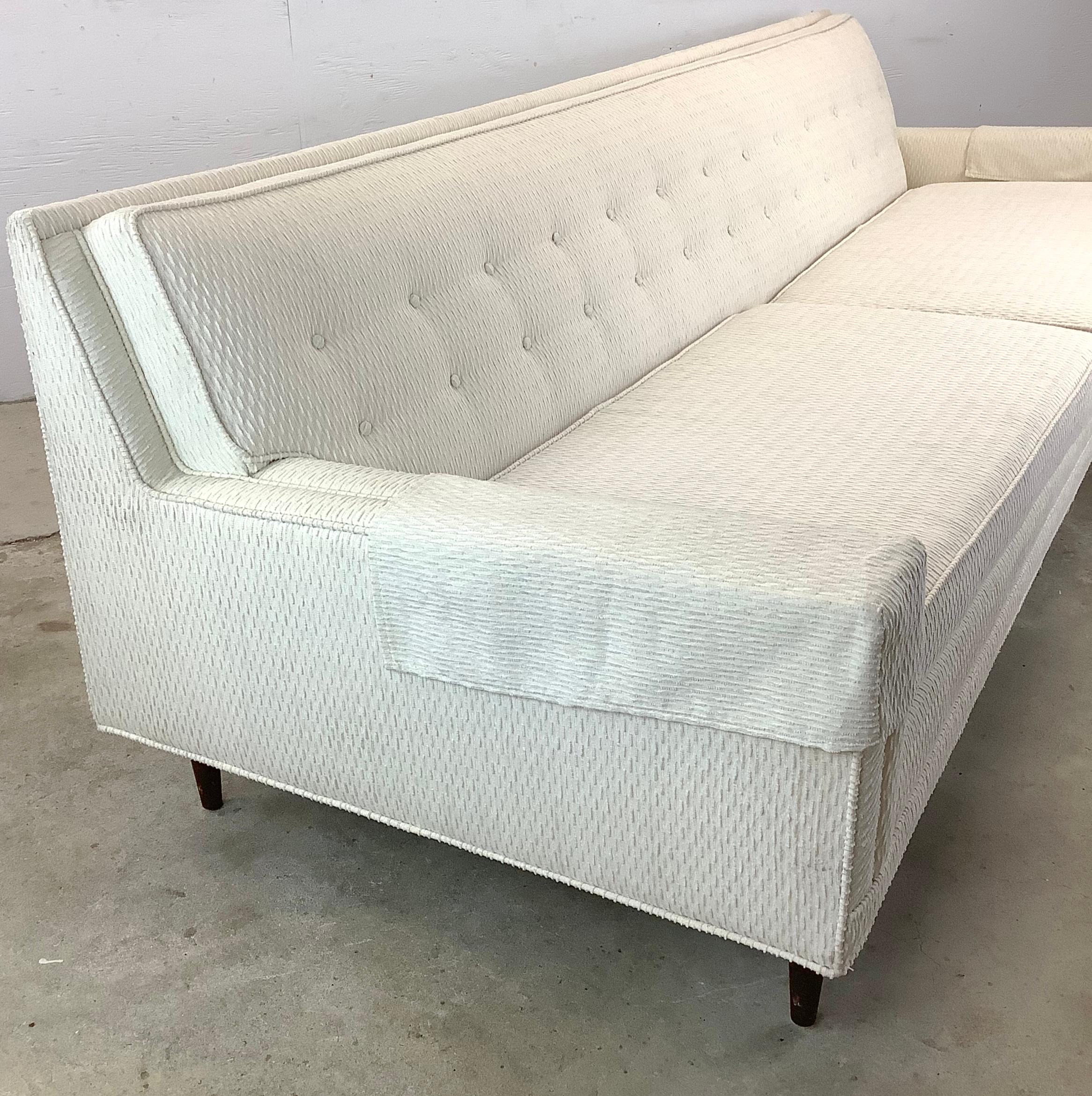 Mid-Century Modern Tufted Sofa  For Sale 8