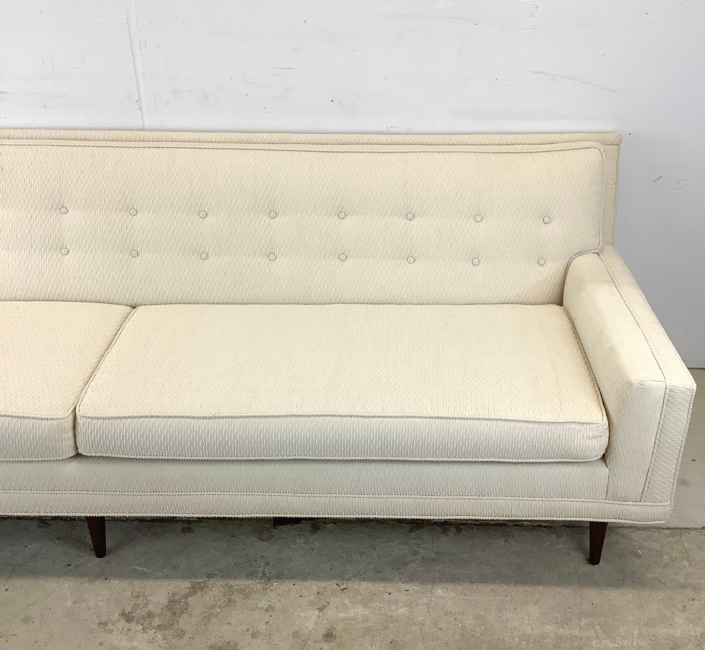Unknown Mid-Century Modern Tufted Sofa  For Sale