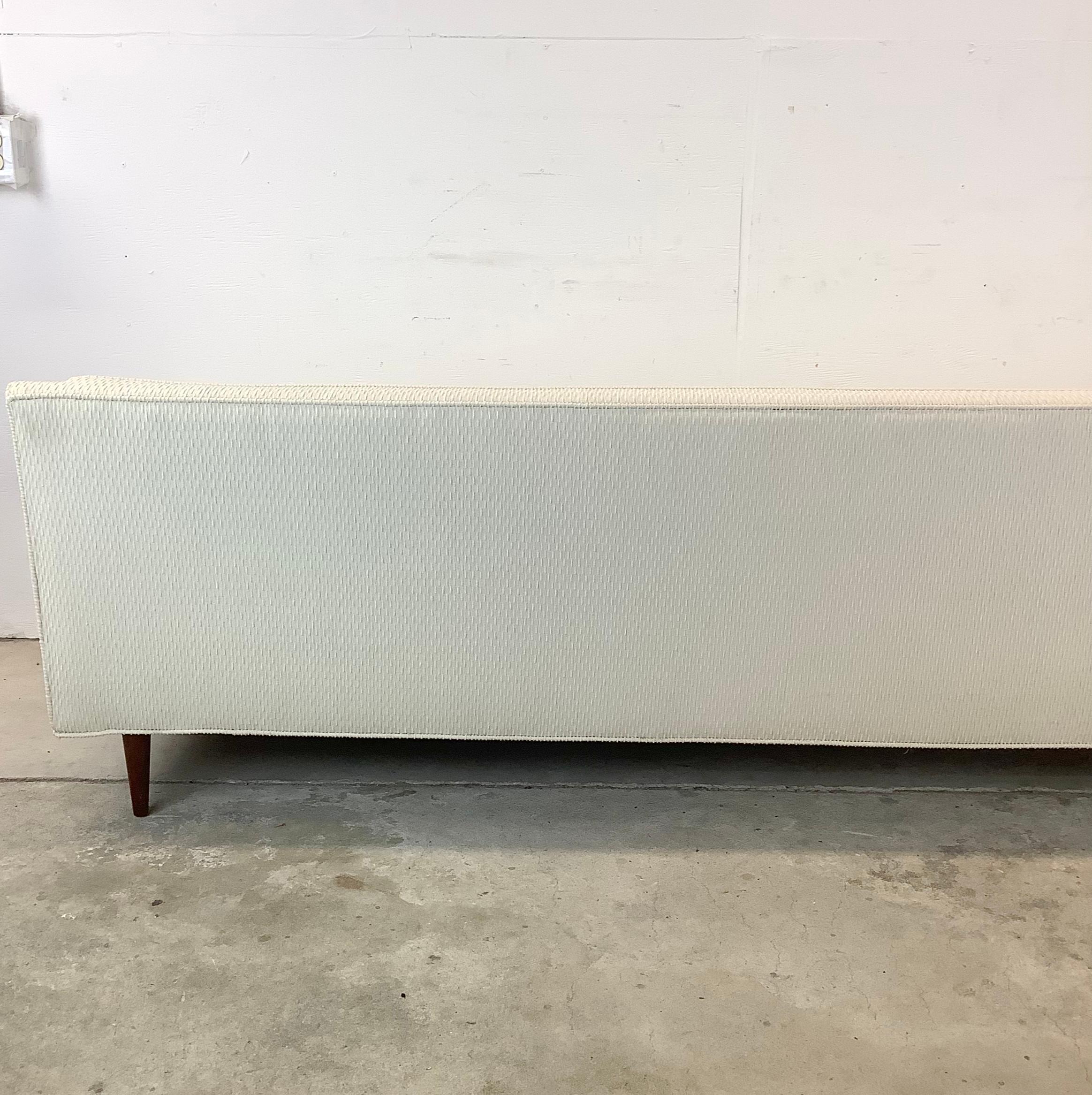 Fabric Mid-Century Modern Tufted Sofa  For Sale
