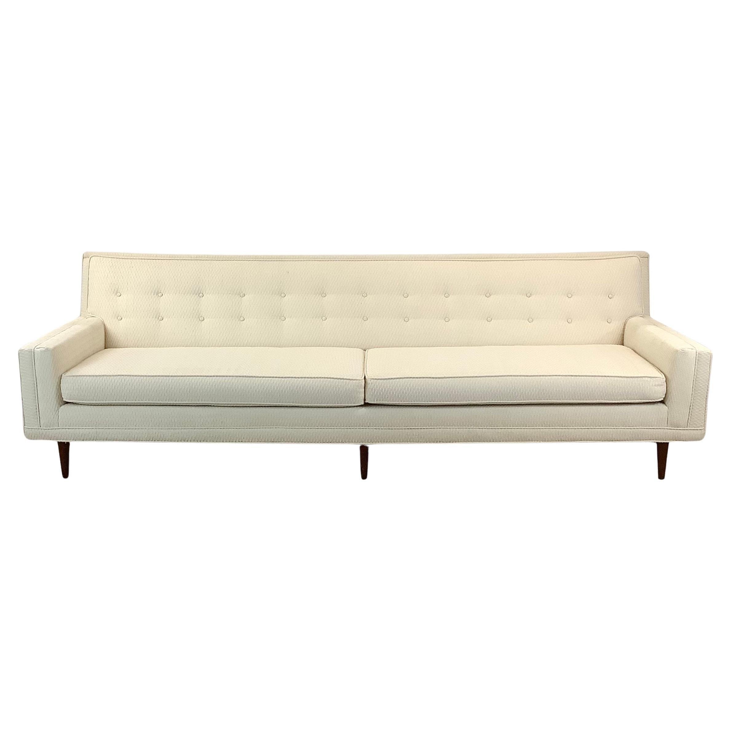 Mid-Century Modern Tufted Sofa 