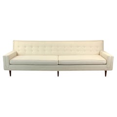 Retro Mid-Century Modern Tufted Sofa 