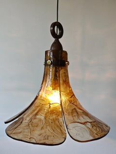 Mid Century Modern Tulip Chandelier in the style of Carlo Nason, Italy 1970s