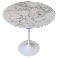 Mid-Century Modern Tulip Side Table with Marble Top Mid-Century Modern Tulip Side Table with Marble Top