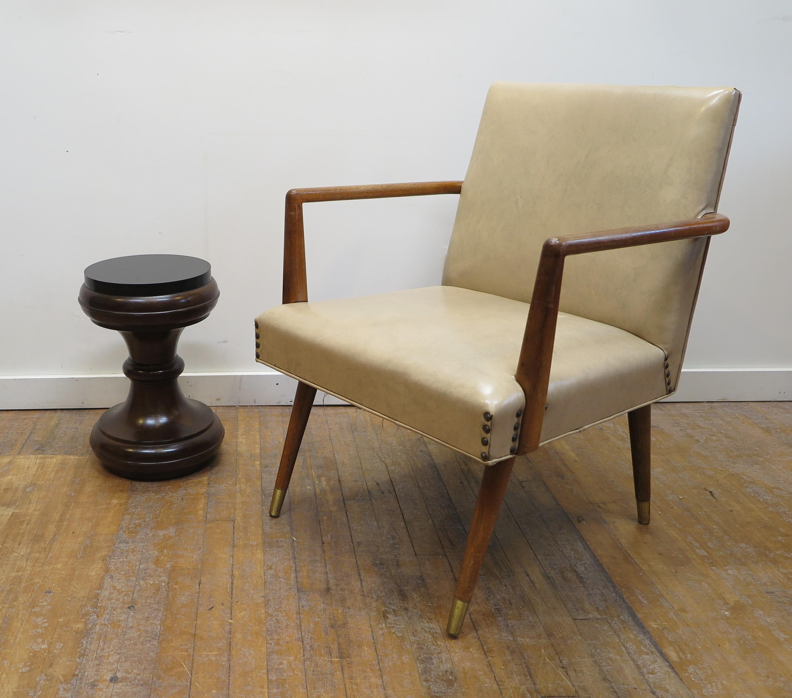 Mid-Century Modern Turned Wood Side Table John Stuart For Sale 5