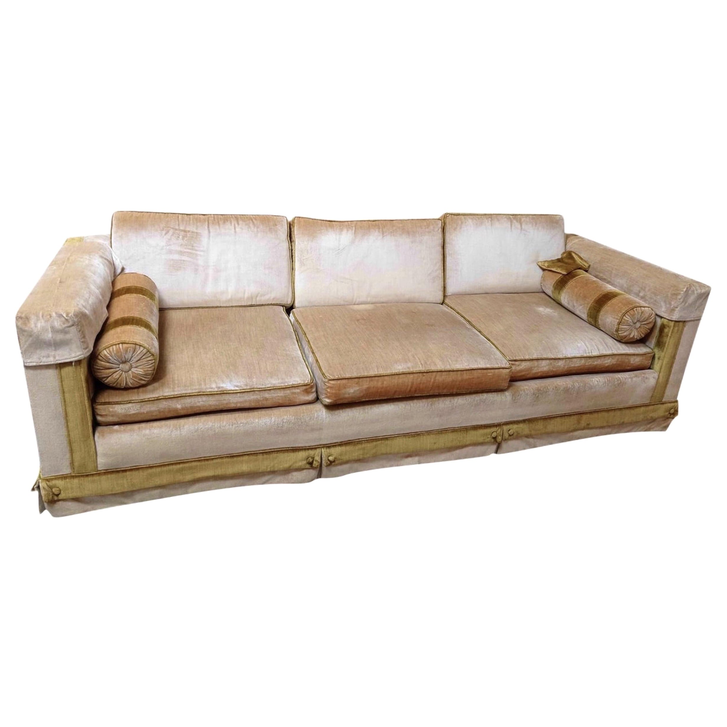 Mid-Century Modern Tuxedo Sofa