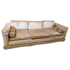 Vintage Mid-Century Modern Tuxedo Sofa