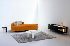 Mid-Century Modern Twins Daybed, Velvet, Walnut, Handmade by Greenapple