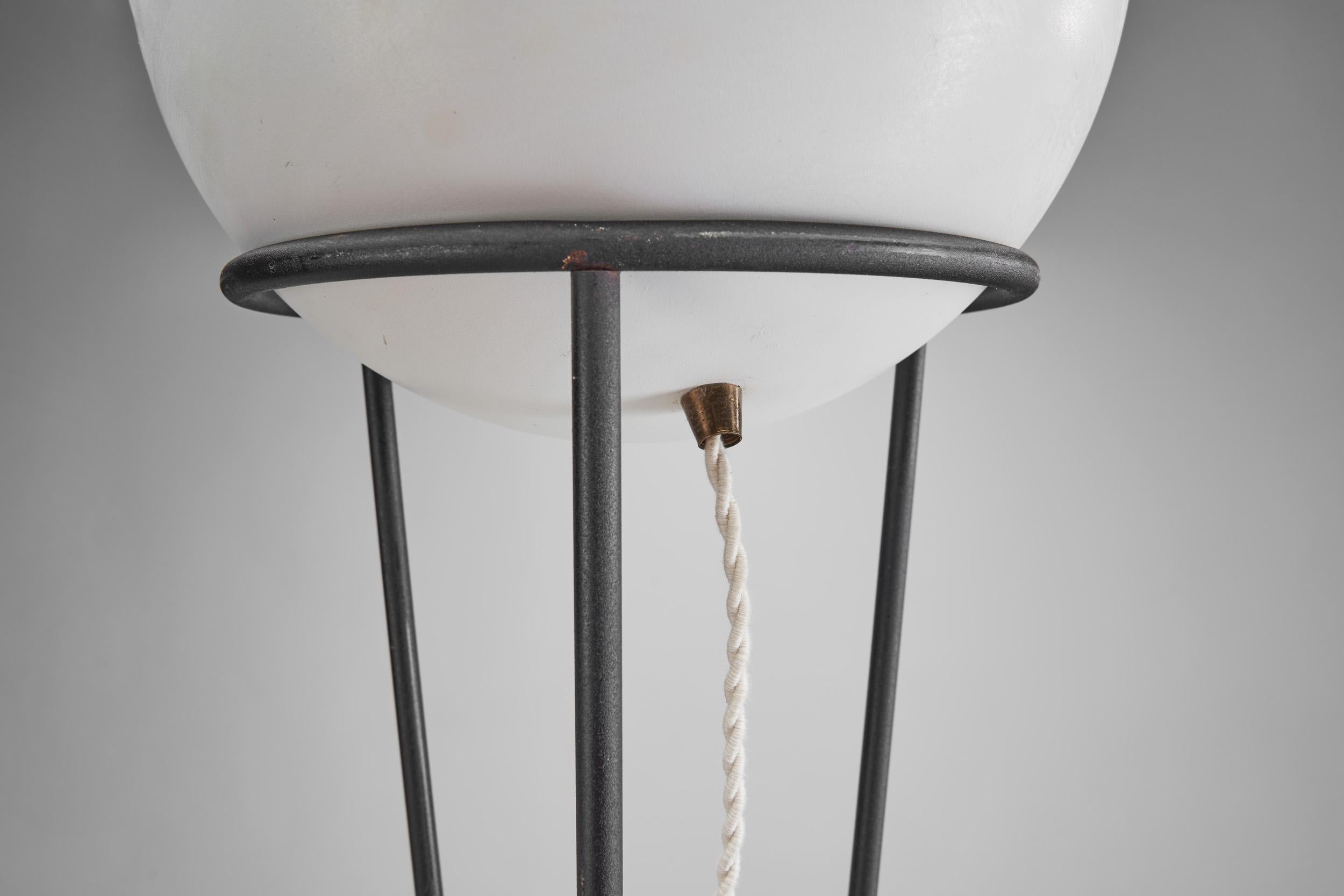 Mid-Century Modern Twisted Italian Floor Lamp, Italy 1950s For Sale 7