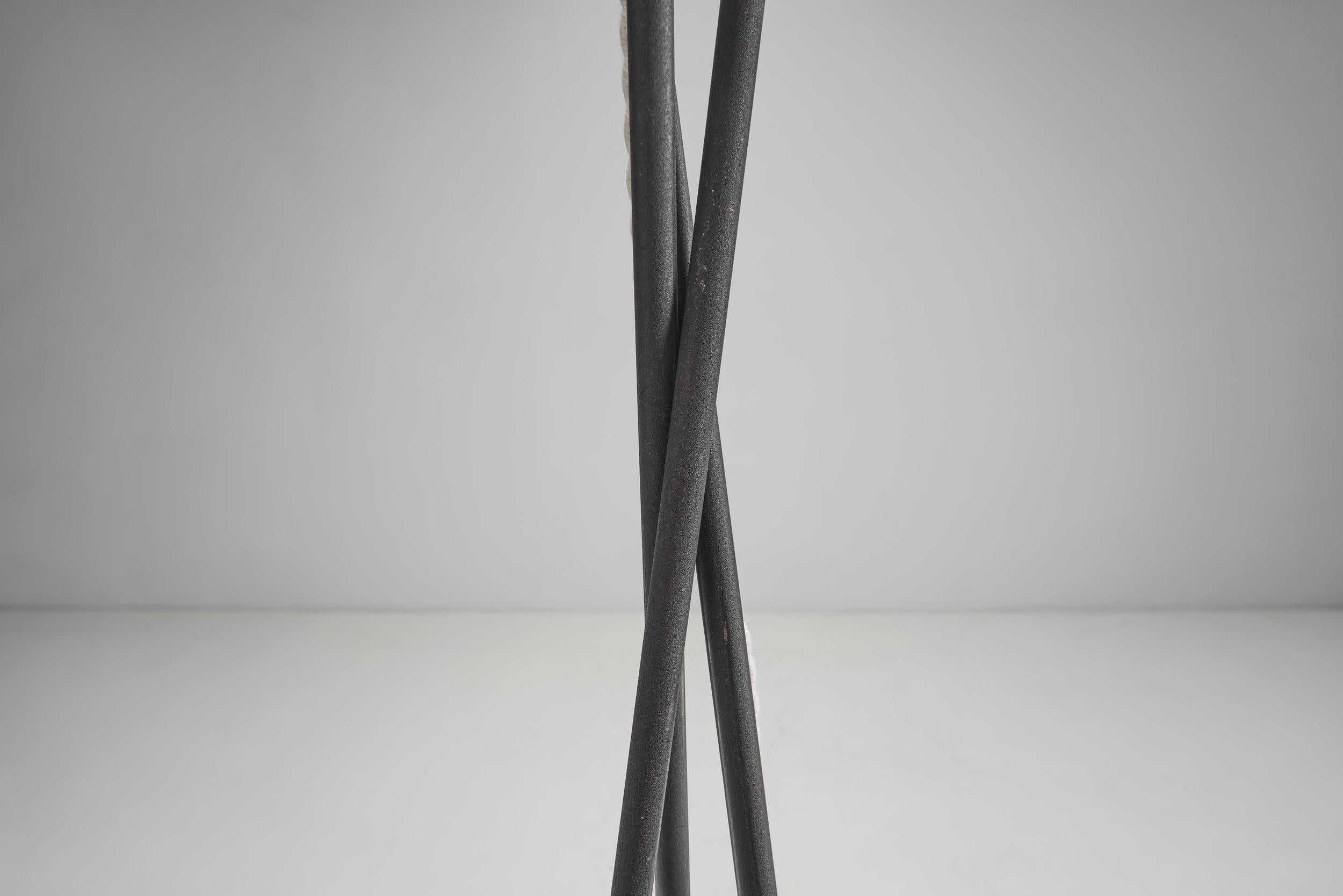 Mid-Century Modern Twisted Italian Floor Lamp, Italy 1950s For Sale 10