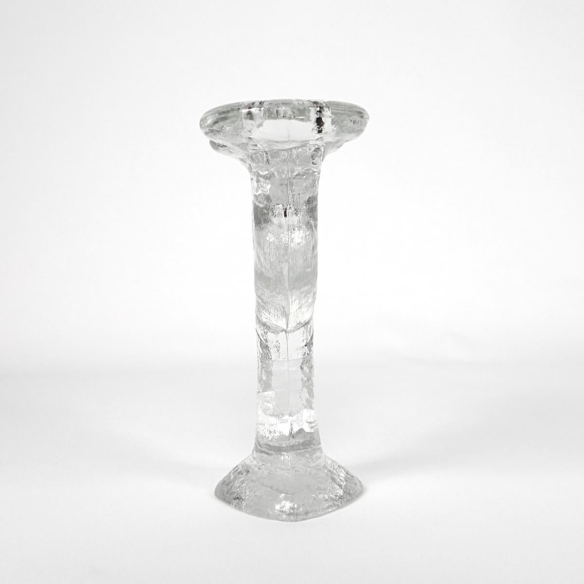 Mid-Century Modern Two-Armed Candlestick by Timo Sarpaneva for Iittala In Good Condition For Sale In Doornspijk, NL