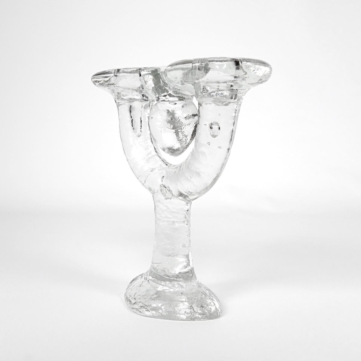 20th Century Mid-Century Modern Two-Armed Candlestick by Timo Sarpaneva for Iittala For Sale