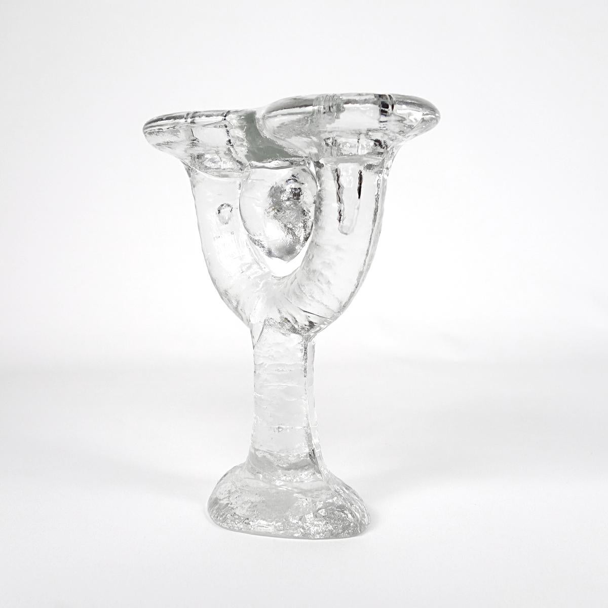Mid-Century Modern Two-Armed Candlestick by Timo Sarpaneva for Iittala For Sale 3