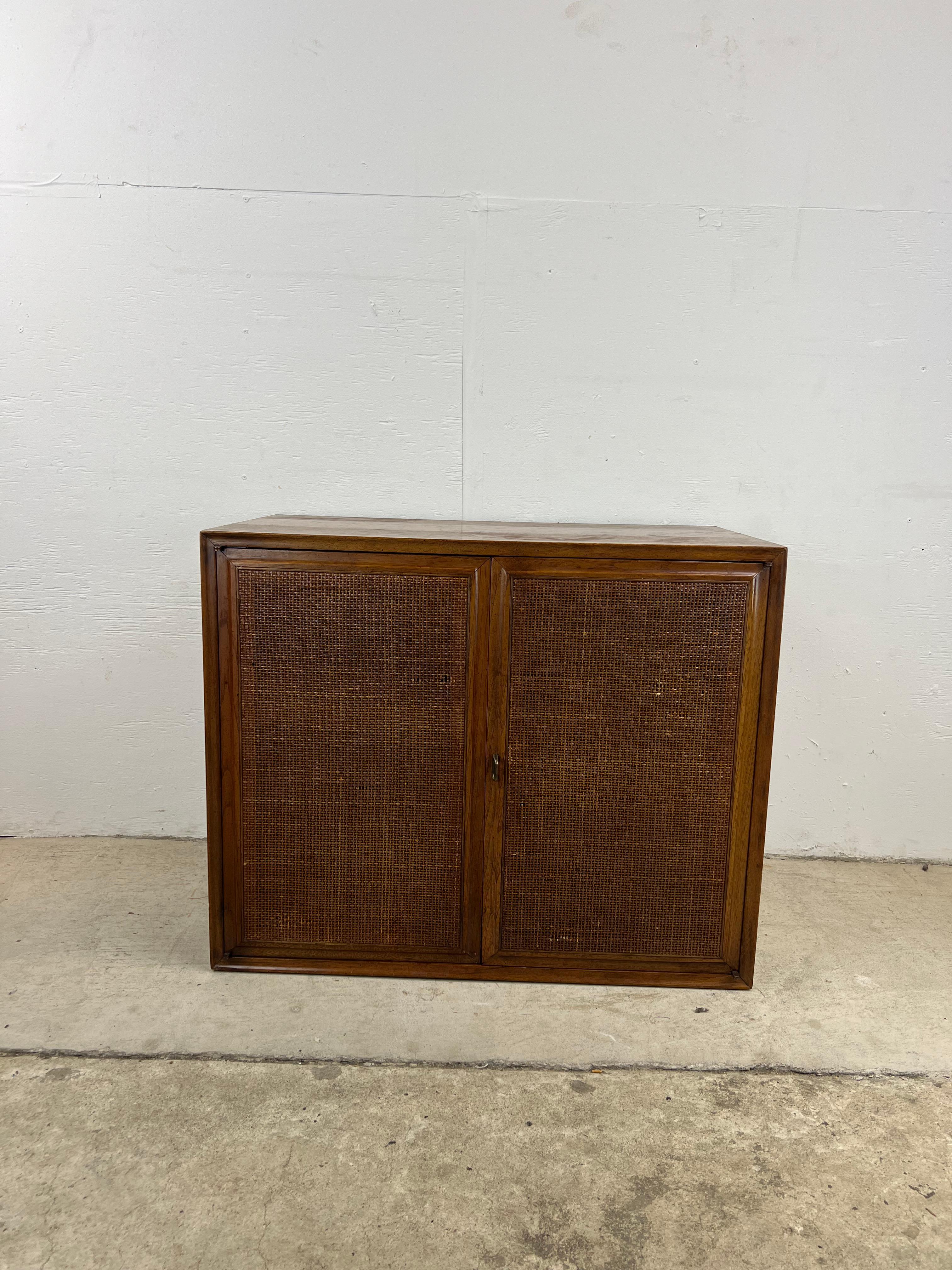 cane front cabinet