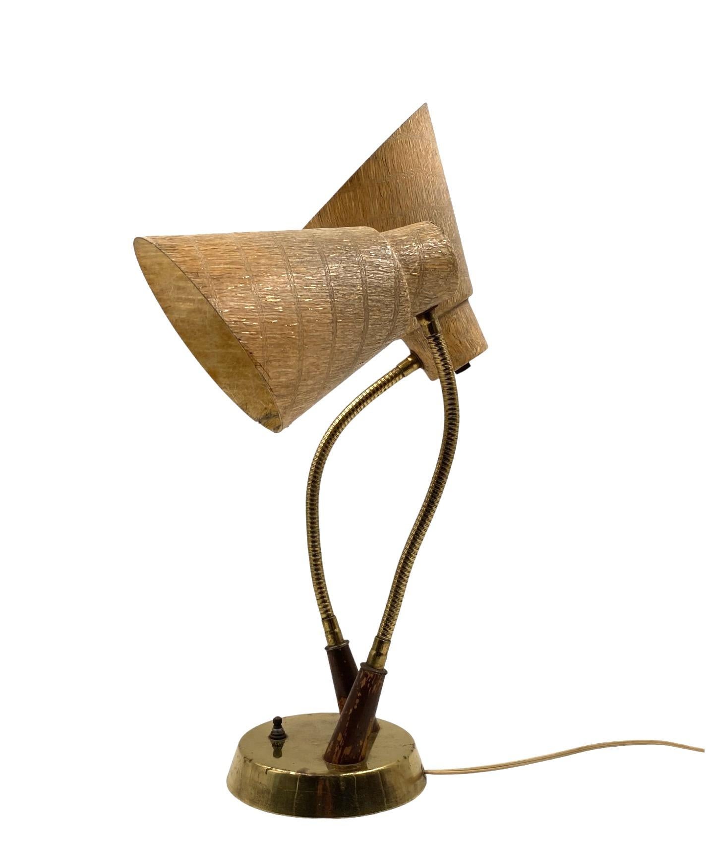 Mid-century modern two lights lamp, France circa 1960 For Sale 9