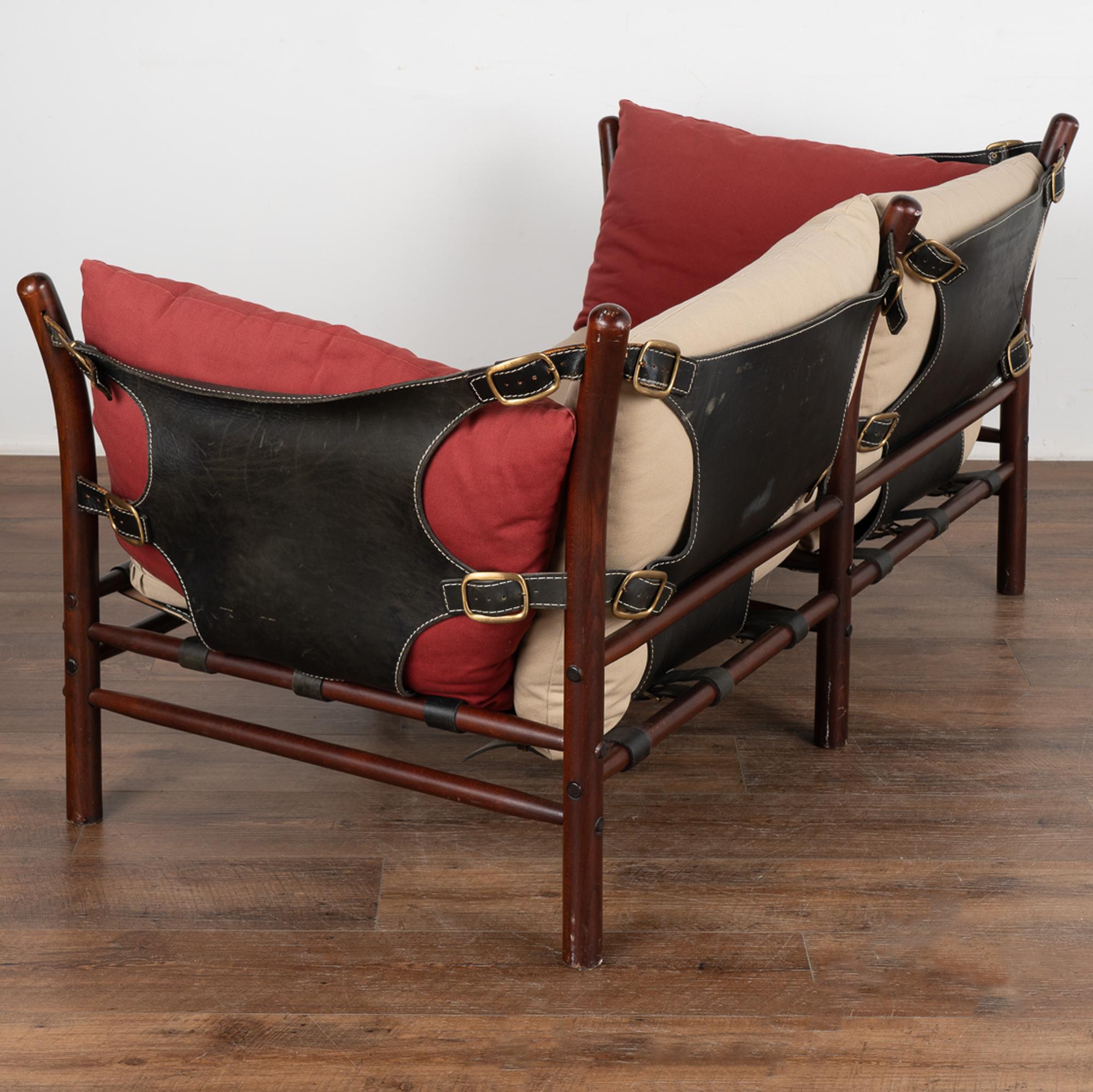 Canapé deux personnes Illona de style mi-siècle moderne par Arne Norell, vers 1960 3