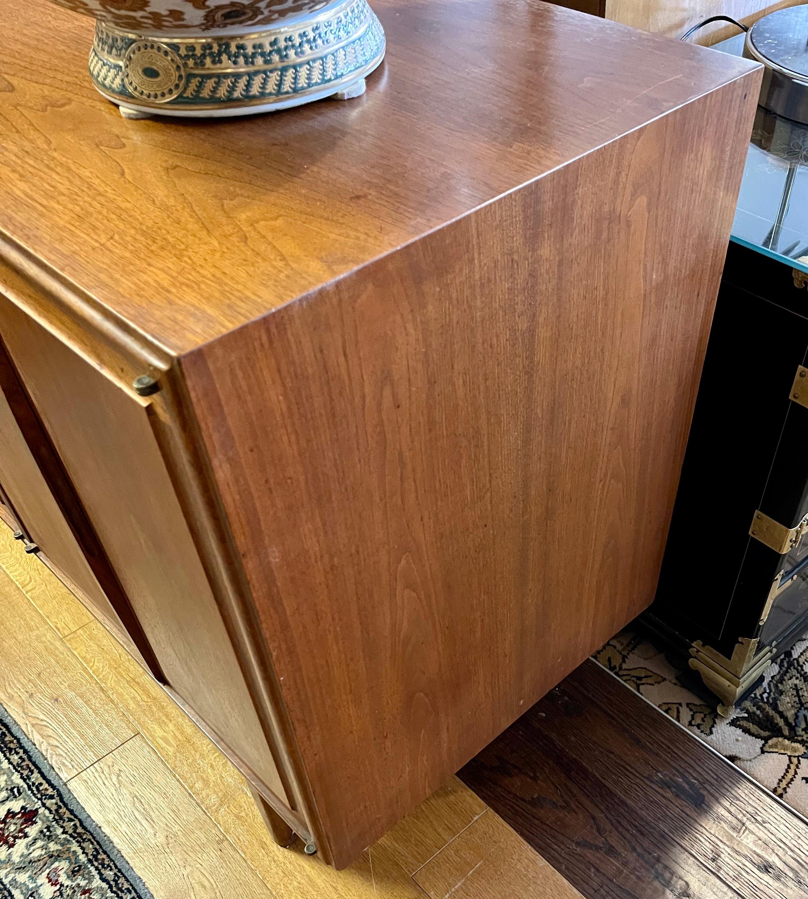 Mid-Century Modern Two-Piece Credenza Buffet Sideboard Cabinet 1