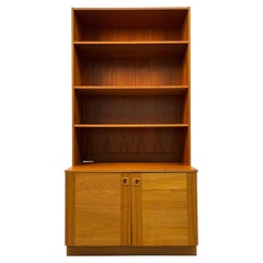 Mid-Century Modern Two-Piece Danish Teak Bookcase