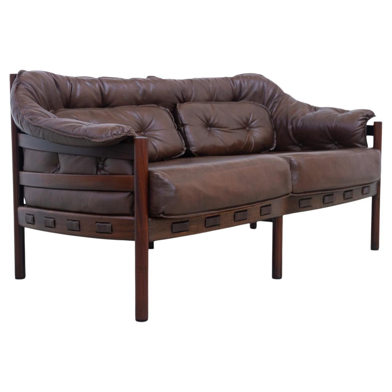 Mid-Century Modern Two-seater sofa by Ellekær & Norell for Coja Sweden, 1970s.