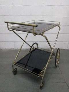 Mid-Century Modern Two-Tier Bar Cart