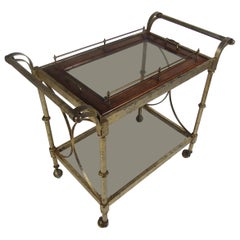 Mid-Century Modern Two-Tier Bar Cart