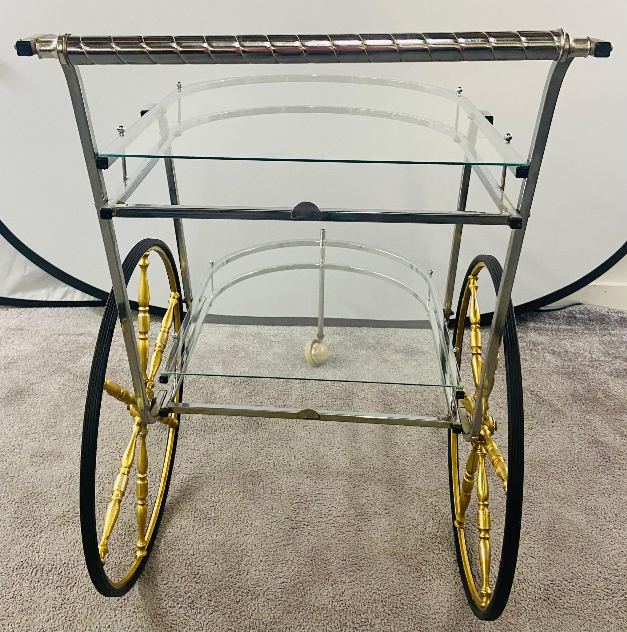 serving cart on wheels
