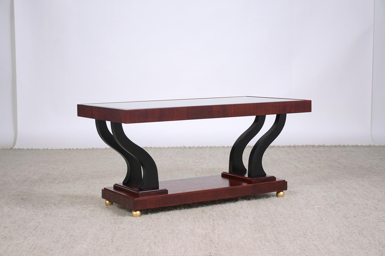 Mid-20th Century Mid-Century Modern Two Tone Coffee Table For Sale