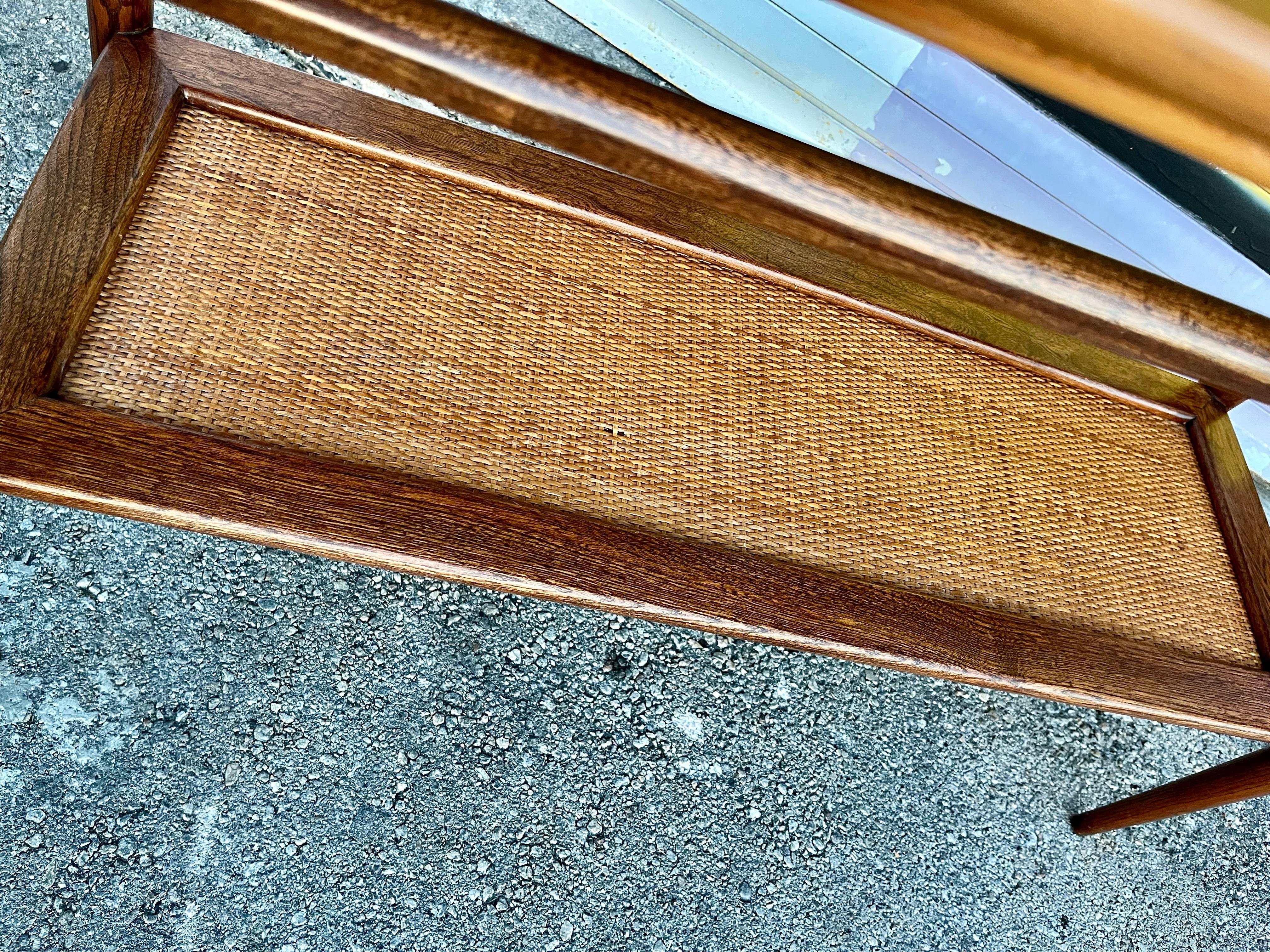 Mid Century Modern Two Tier Console Table by Basset Furniture. Circa 1960s For Sale 8