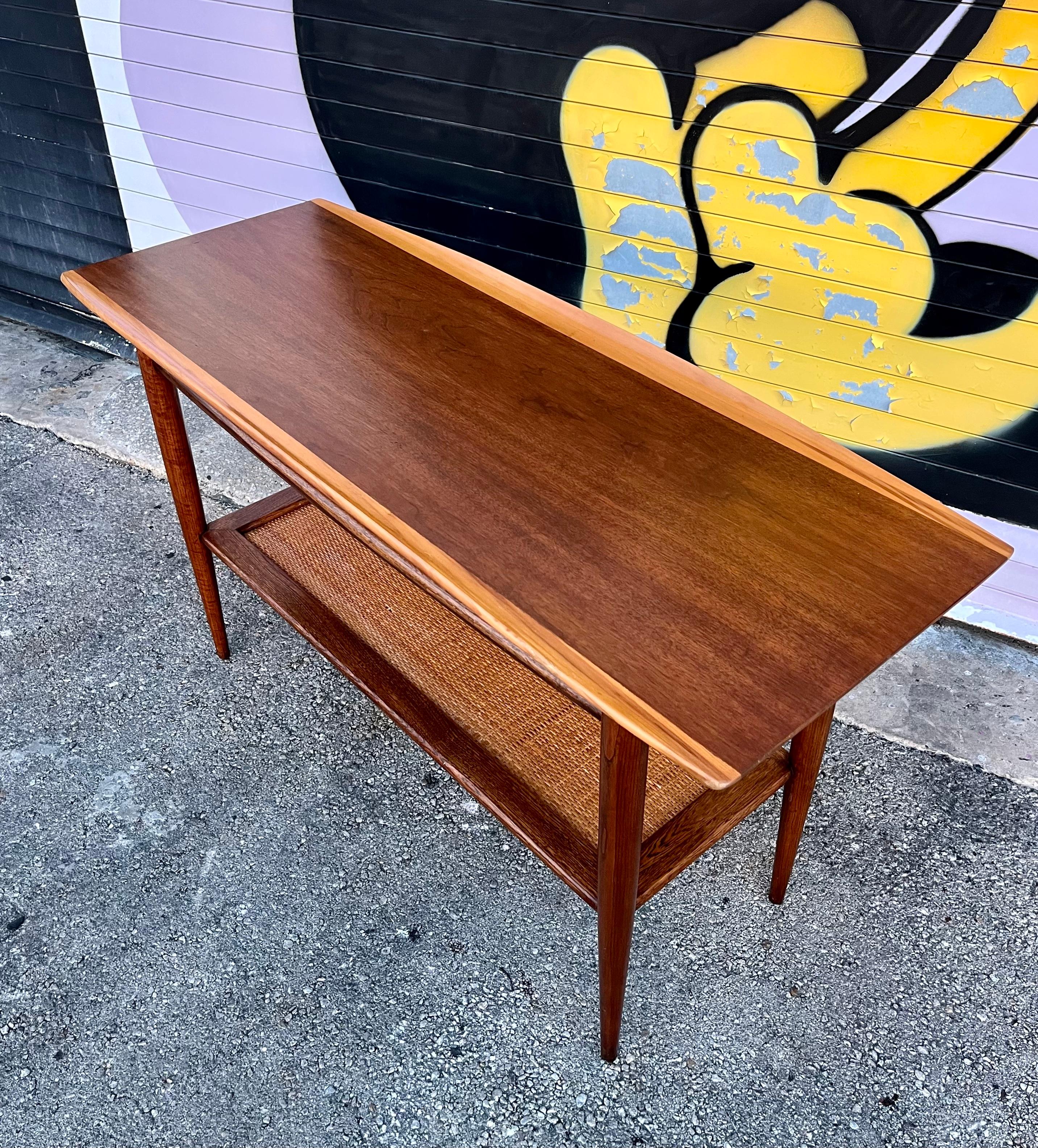 Mid-Century Modern Mid Century Modern Two Tier Console Table by Basset Furniture. Circa 1960s For Sale
