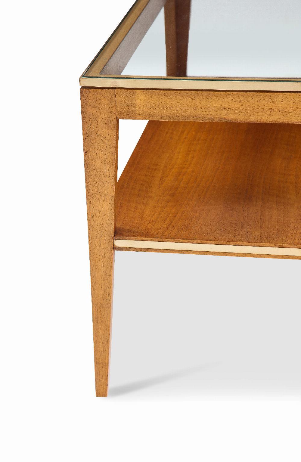 Italian Mid Century Modern two tier End Table For Sale