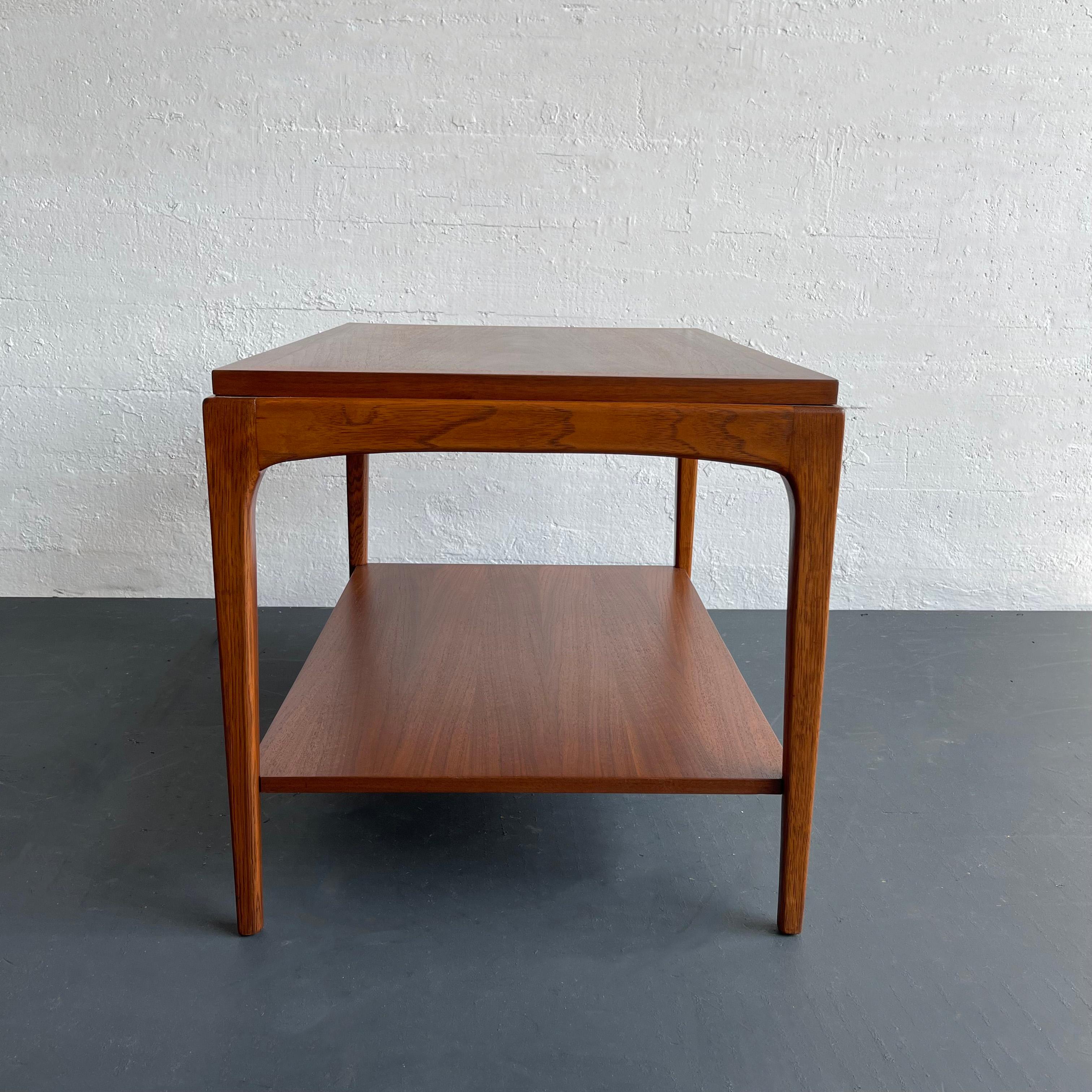 Mid-Century Modern Two-Tiered Side Table By Lane Furniture 3