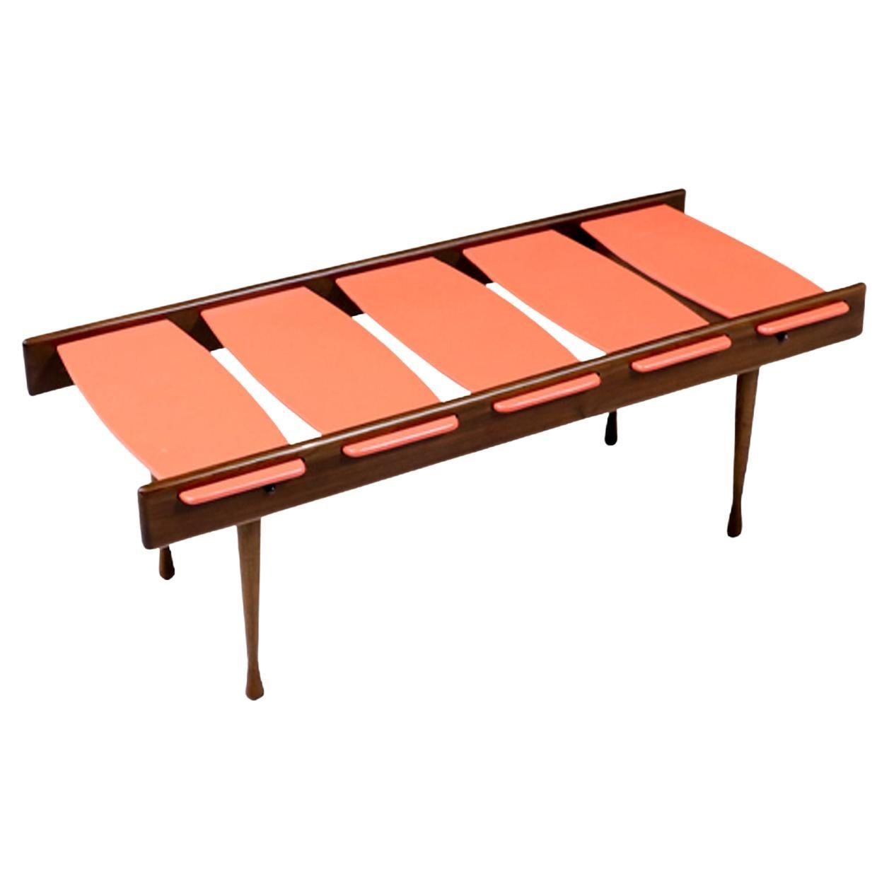  Expertly Restored - Mid-Century Modern Two-Tone Lacquered Coffee Table 