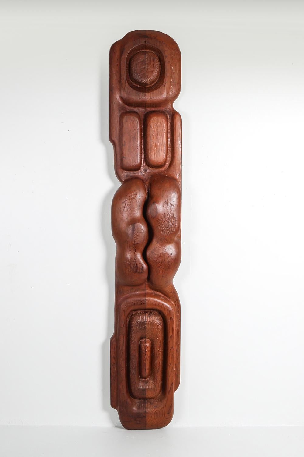 Mid-Century Modern Two-Tone TOTEM Sculpture, Netherlands, 1960 2